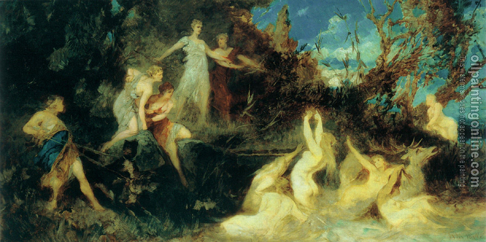 Hans Makart - die jagd der diana